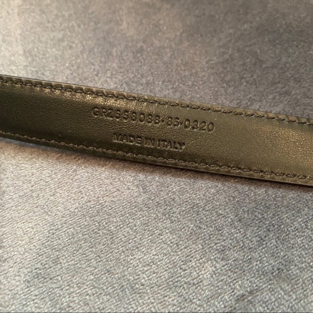 YSL Monogram Leather Belt - Picture 6 of 7
